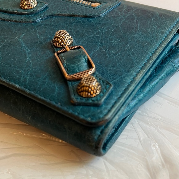 Balenciaga Continental Lambskin Leather Wallet - Picture 13 of 15